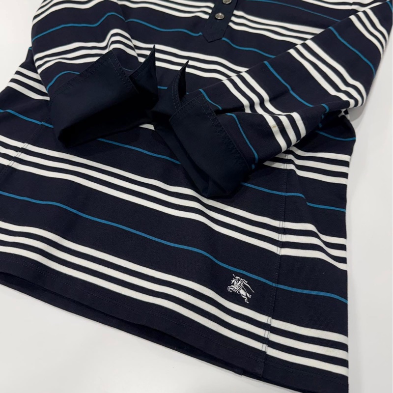 BURBERRY 倫敦 拼接橫條戰馬上衣-7