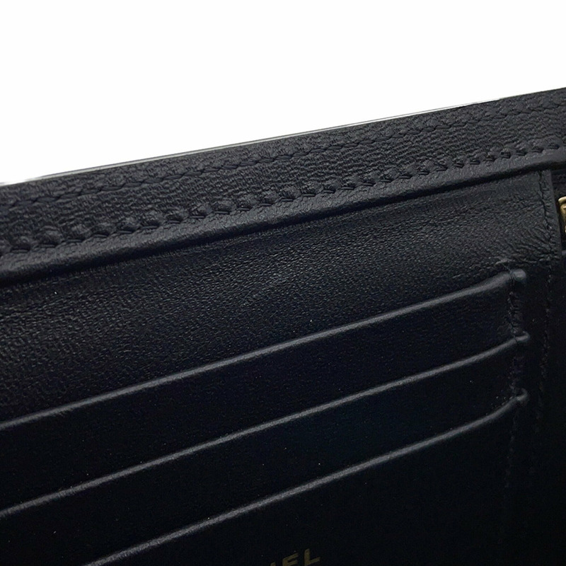 香奈兒鏈肩包 Matelassé Coco Mark 化妝箱 羊皮 AP2199 香奈兒手提包 黑色 女士-5