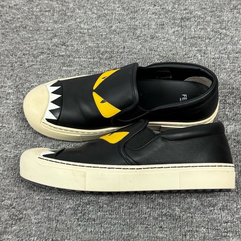 Fendi 芬迪 小怪獸 一腳蹬板鞋 37碼 🈚附件-1