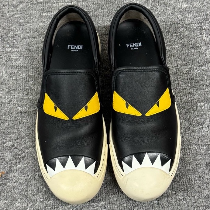 Fendi 芬迪 小怪獸 一腳蹬板鞋 37碼 🈚附件-2