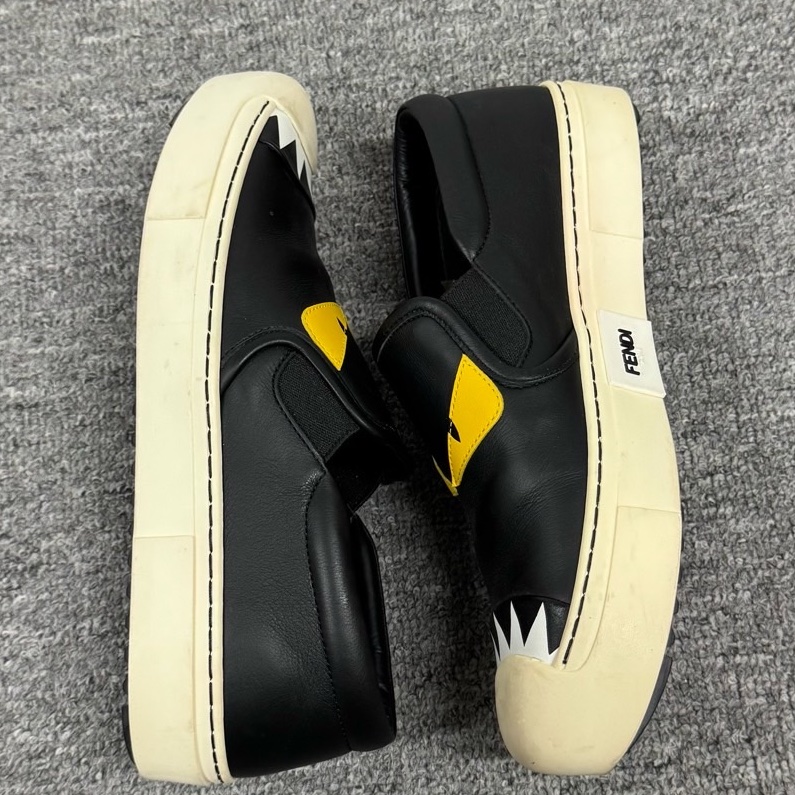 Fendi 芬迪 小怪獸 一腳蹬板鞋 37碼 🈚附件-5