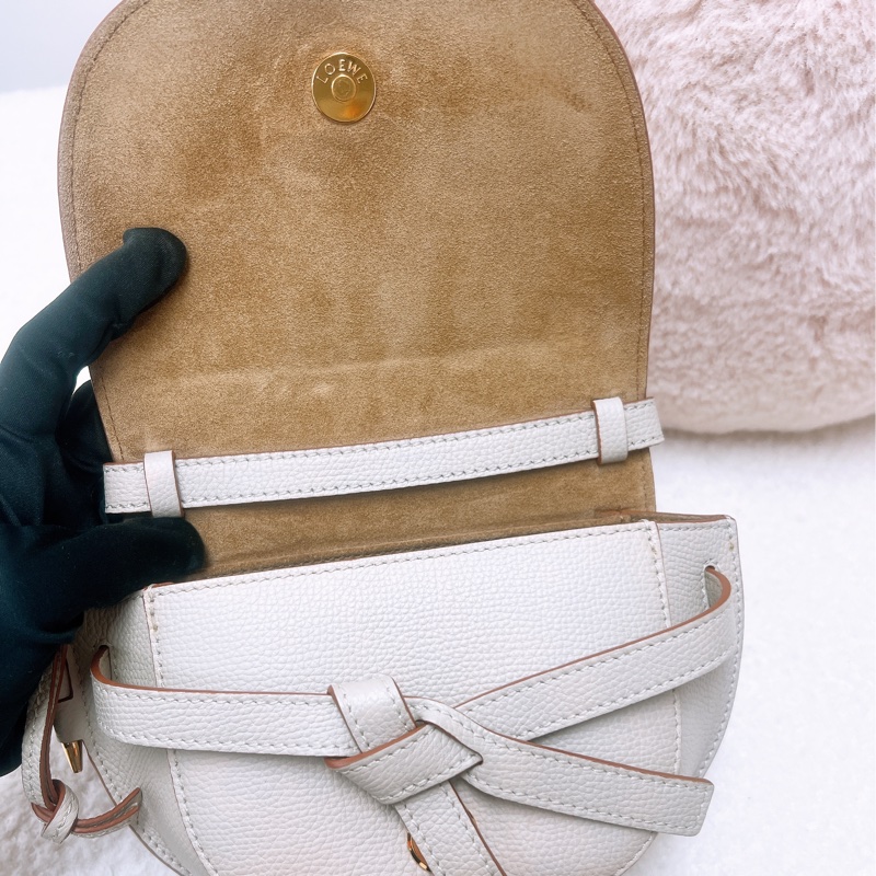 Loewe gate dual mini 淺米色-9