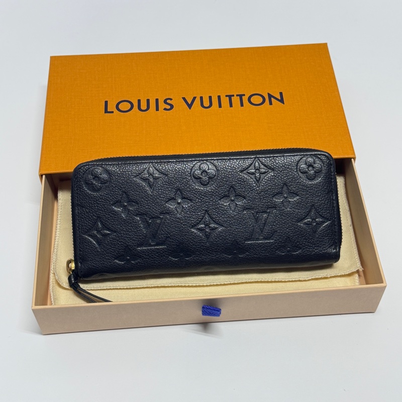 【超級新 全配🎁】 LV M60171 黑老花 牛皮壓紋長夾（專櫃27,700）-1