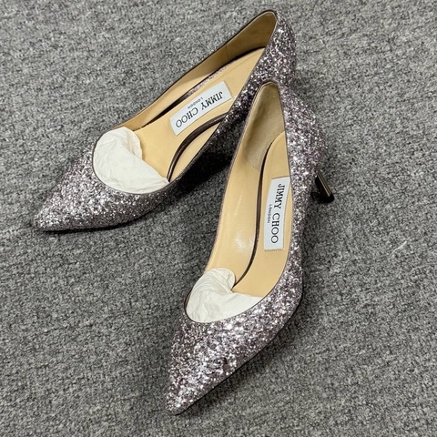 Jimmy Choo 周仰傑 亮片 高跟鞋 35.5碼 🈚附件
