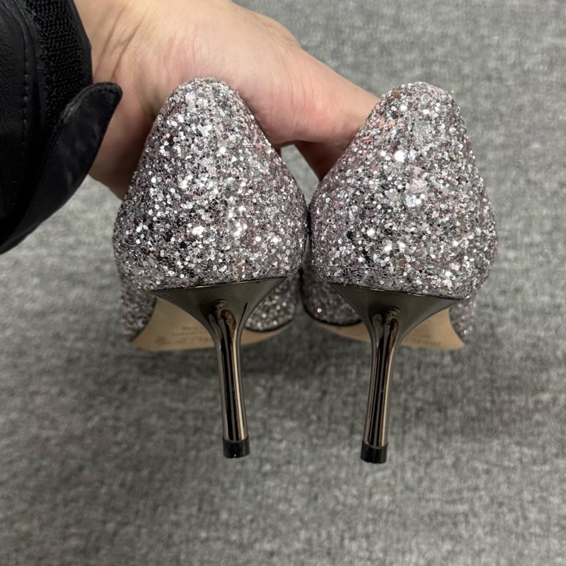 Jimmy Choo 周仰傑 亮片 高跟鞋 35.5碼 🈚附件-3