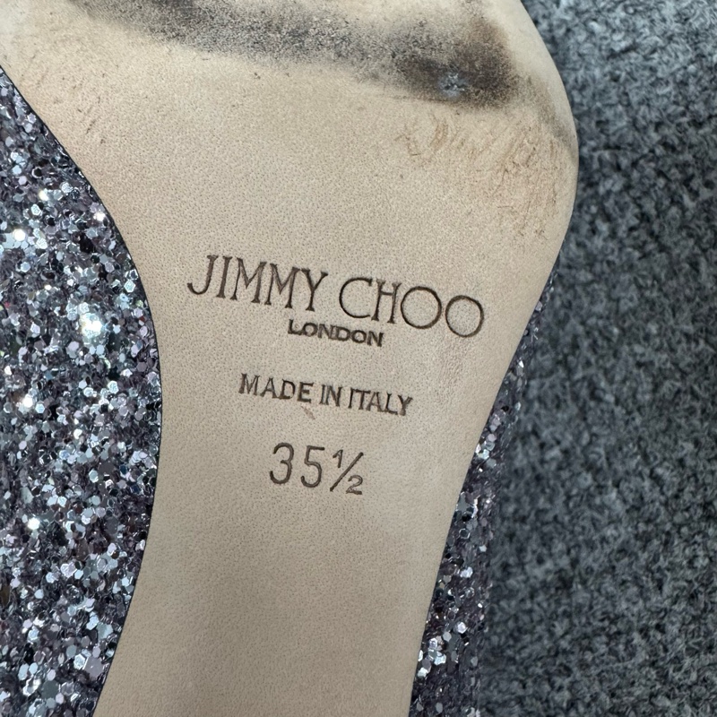 Jimmy Choo 周仰傑 亮片 高跟鞋 35.5碼 🈚附件-4