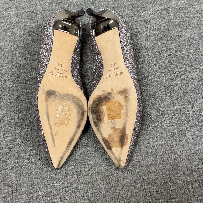 Jimmy Choo 周仰傑 亮片 高跟鞋 35.5碼 🈚附件-6