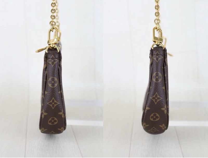 「JL精品代購」98新 LV 老花 五合一 粉背帶-4