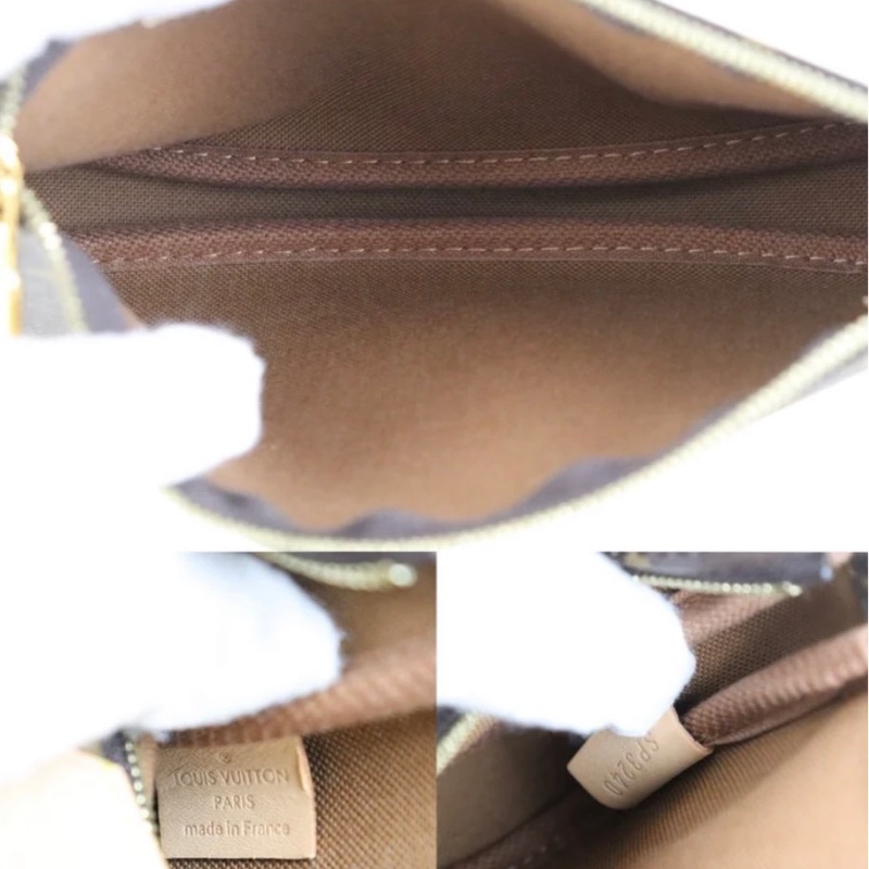 「JL精品代購」98新 LV 老花 五合一 粉背帶-8