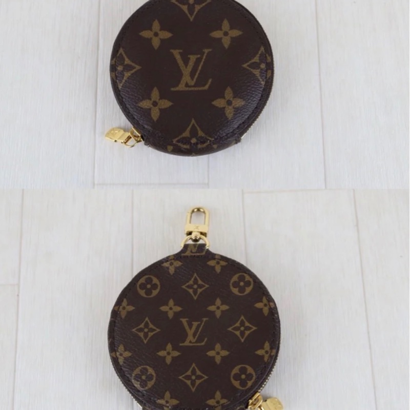 「JL精品代購」98新 LV 老花 五合一 粉背帶-18