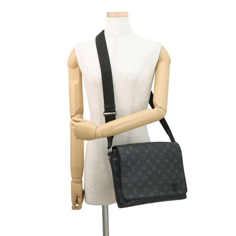 路易威登 Monogram Eclipse District PM NV2 M45272 男士黑色單肩包-3