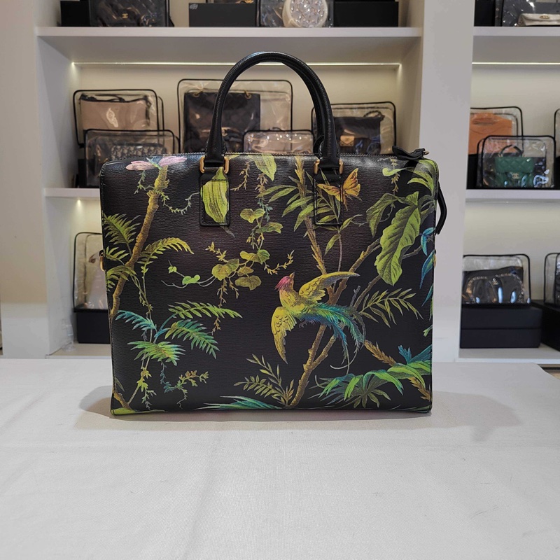 古驰 GUCCI 多色牛皮印花斜挎包手提包单肩包-1