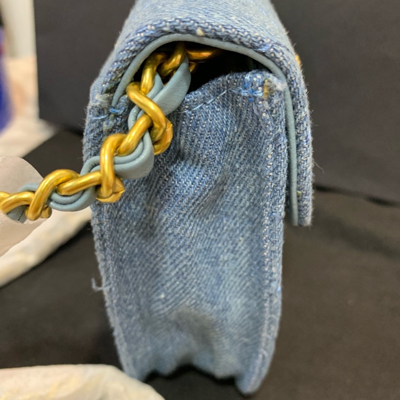 香奈兒/chanel 牛仔相機鏈條包-3