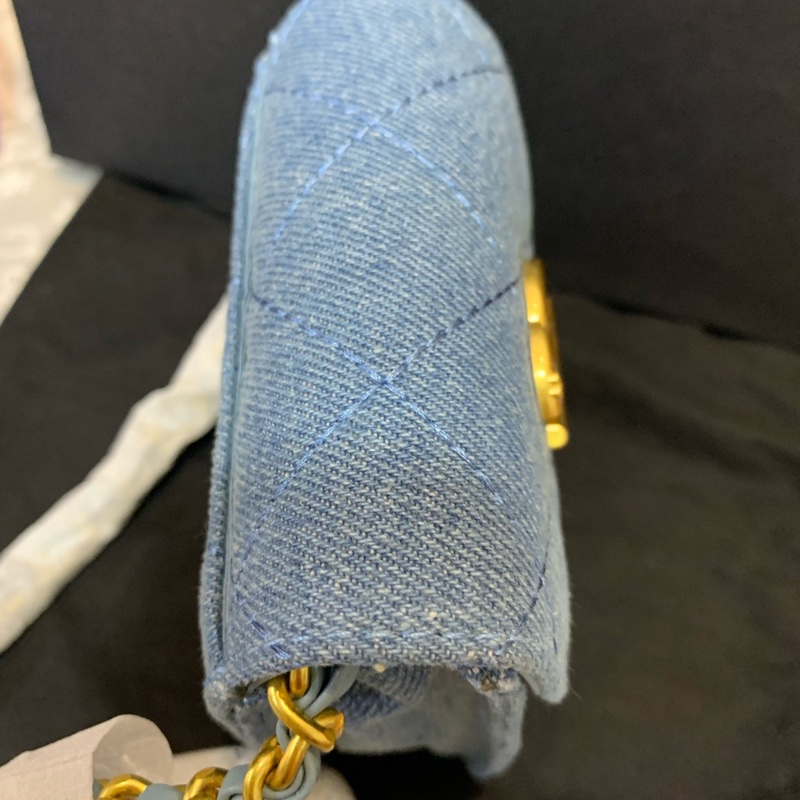 香奈兒/chanel 牛仔相機鏈條包-4