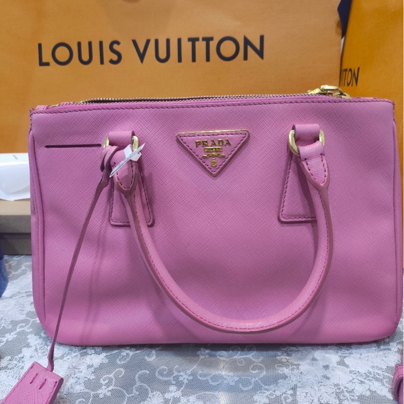 parda /普拉達 殺手包玫紅色-0