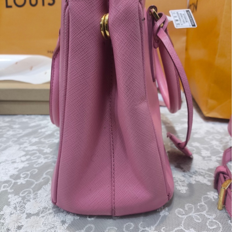 parda /普拉達 殺手包玫紅色-2