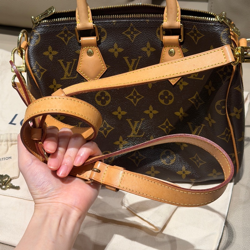 全配🈶購證❤️晶片款❤️ lv #speedy25 #新款波士頓 #老花 #枕頭包-16