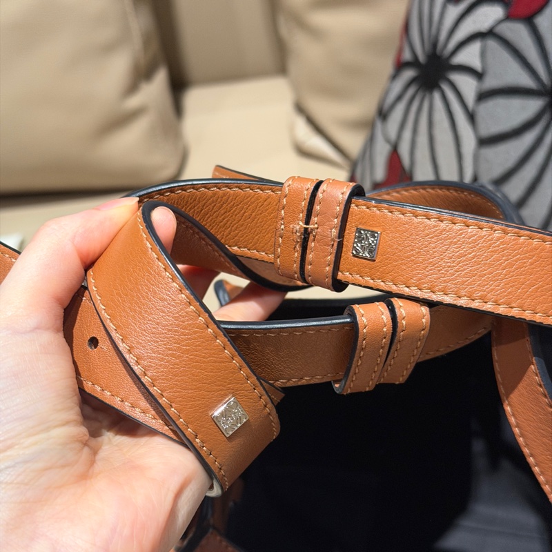 🈶購證❤️ loewe #hammock #吊床包 #焦糖色 #小號-14