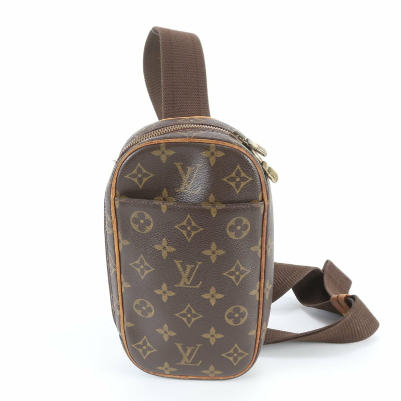 路易威登 Monogram Pochette Gange M51870 男士皮革斜背包-0