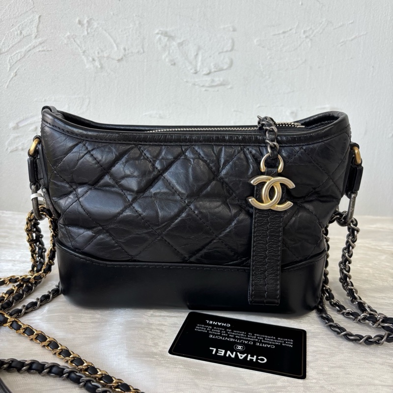 99新全配❤️ 香奈兒 #流浪包 #黑金 #小號 #油蠟皮-2