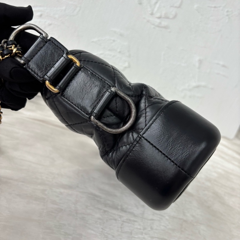 99新全配❤️ 香奈兒 #流浪包 #黑金 #小號 #油蠟皮-3