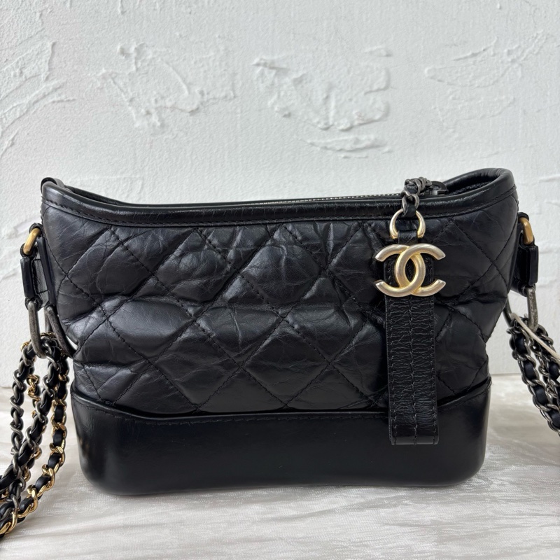 99新全配❤️ 香奈兒 #流浪包 #黑金 #小號 #油蠟皮-4