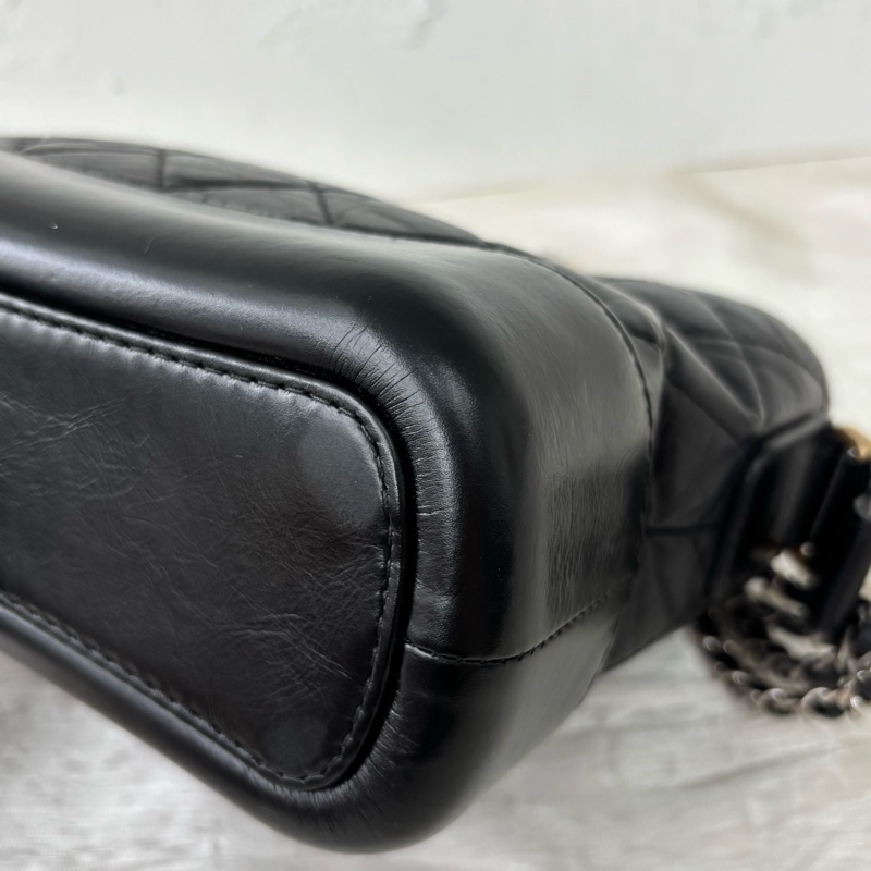 99新全配❤️ 香奈兒 #流浪包 #黑金 #小號 #油蠟皮-8