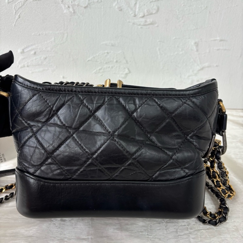 99新全配❤️ 香奈兒 #流浪包 #黑金 #小號 #油蠟皮-11