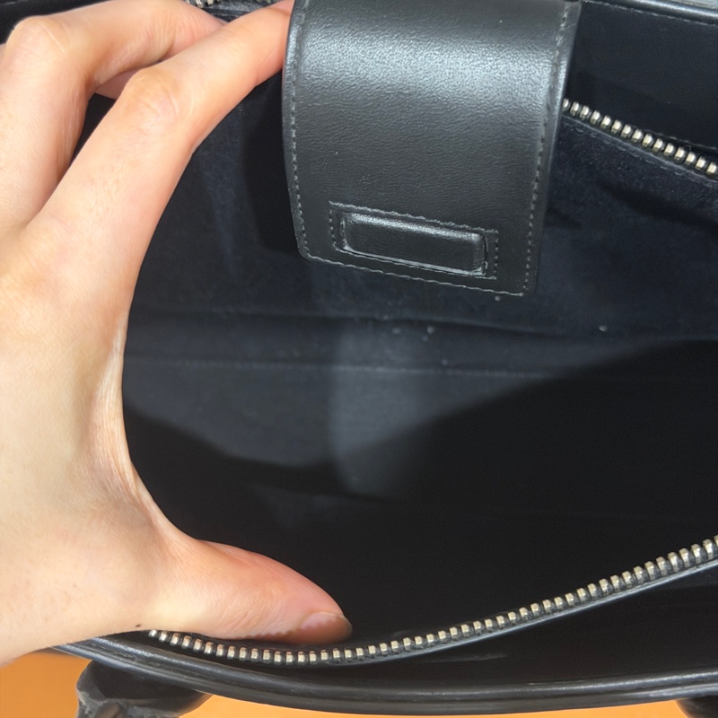 🈶購證❤️ ysl #黑銀 #牛皮 #托特包 #風琴包-10