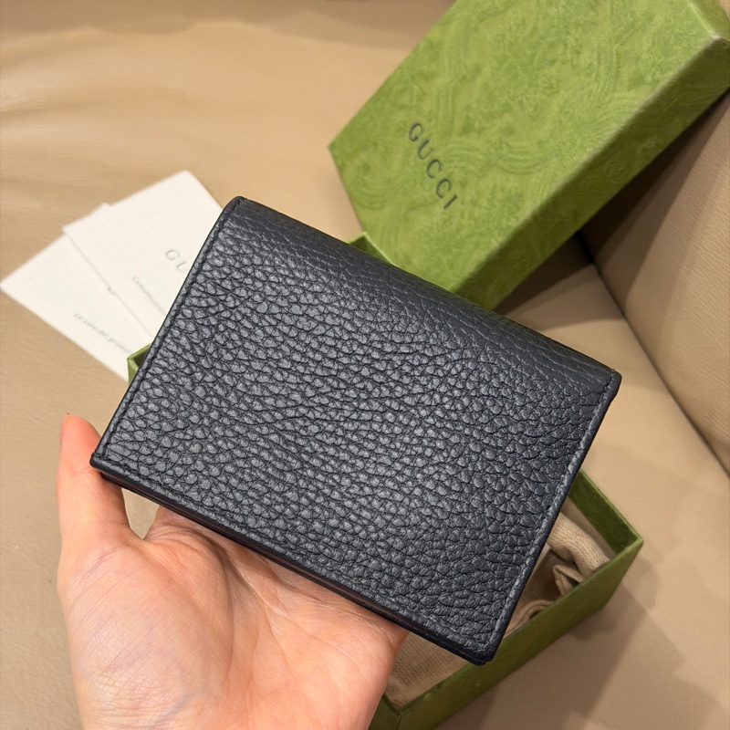 99新全配❤️ gucci #黑金 #荔枝牛皮 #短夾 #錢包-5