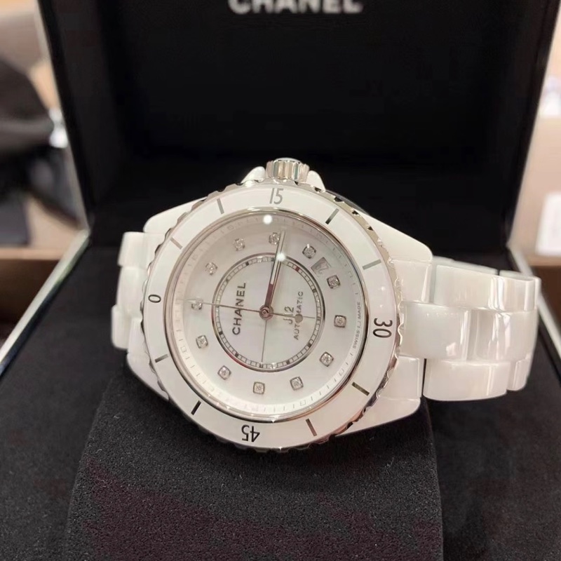🈶盒子單據❤️ 香奈兒 #J12 #12鑽 #38mm #機械手錶-2