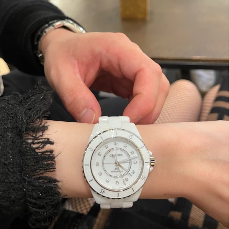 🈶盒子單據❤️ 香奈兒 #J12 #12鑽 #38mm #機械手錶-3