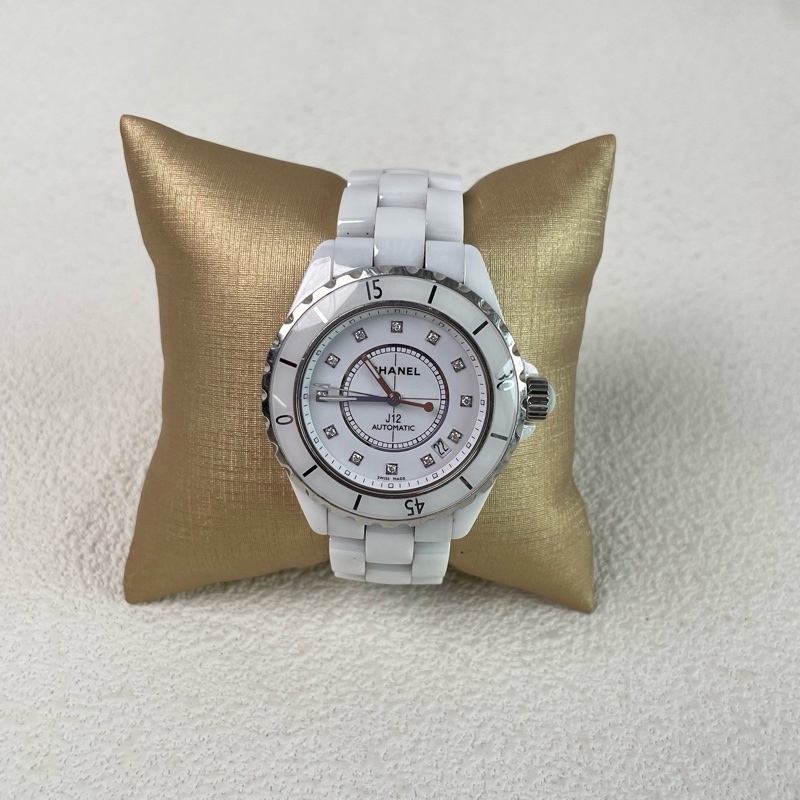 🈶盒子單據❤️ 香奈兒 #J12 #12鑽 #38mm #機械手錶-5
