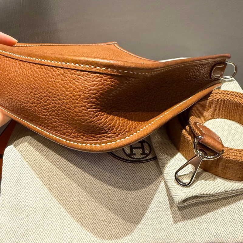 Hermes mini Evelyn 馬鞍皮 (贈短背帶/內袋)-3