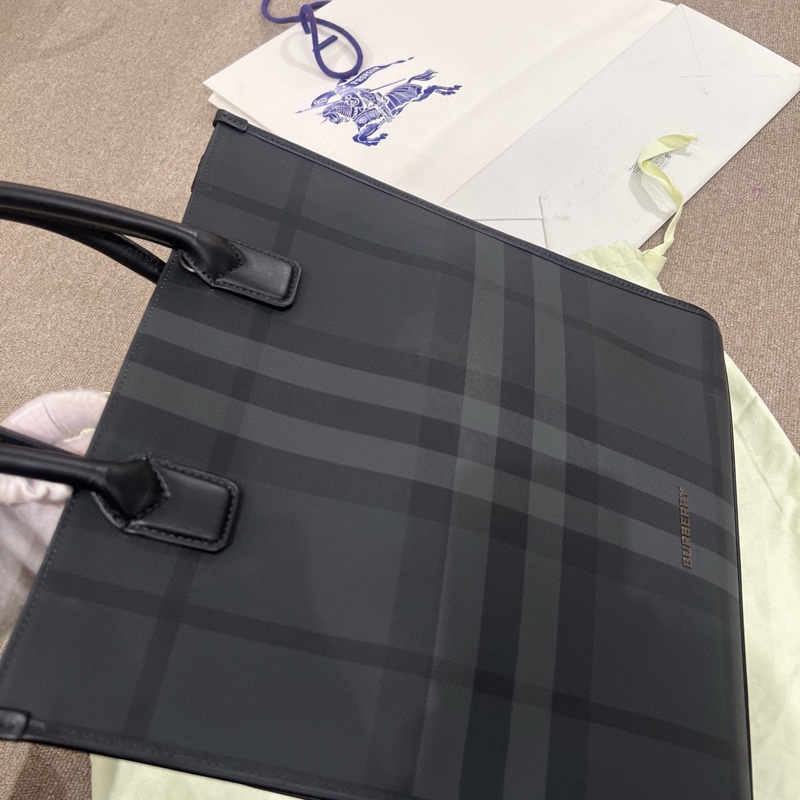 Burberry 格紋公事包-2