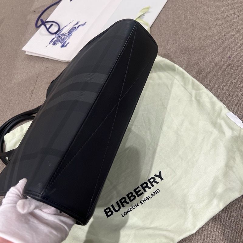 Burberry 格紋公事包-4