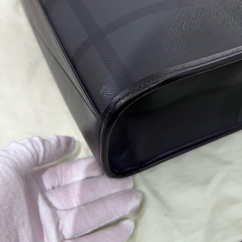 Burberry 格紋公事包-6