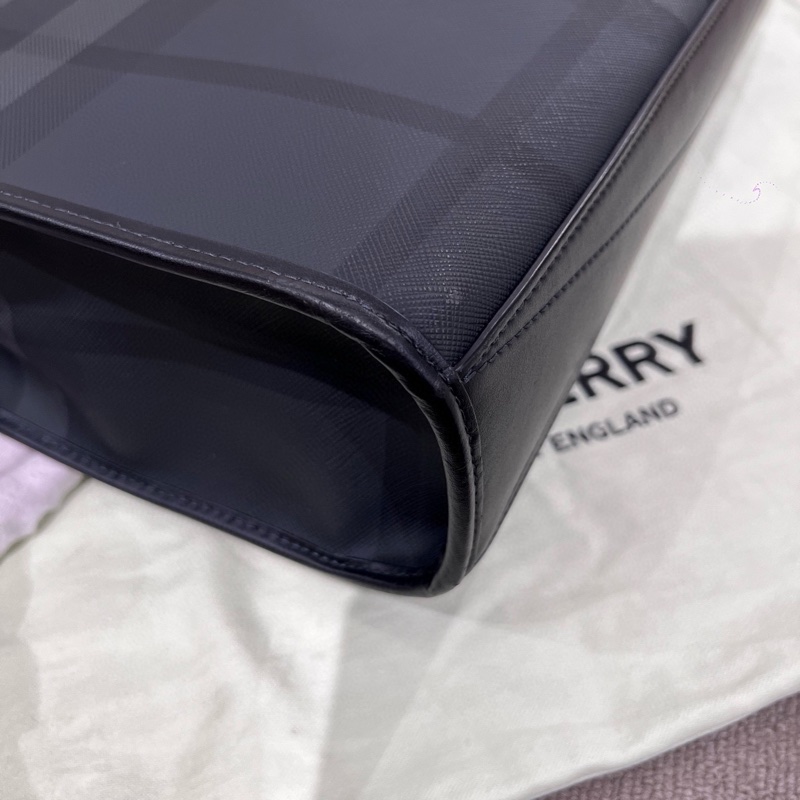 Burberry 格紋公事包-8