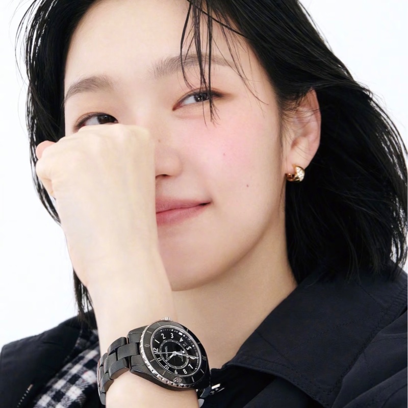 小巴黎二手名牌真品Chanel J12 38m 黑陶瓷 機械 2019有保卡 狀況好-7