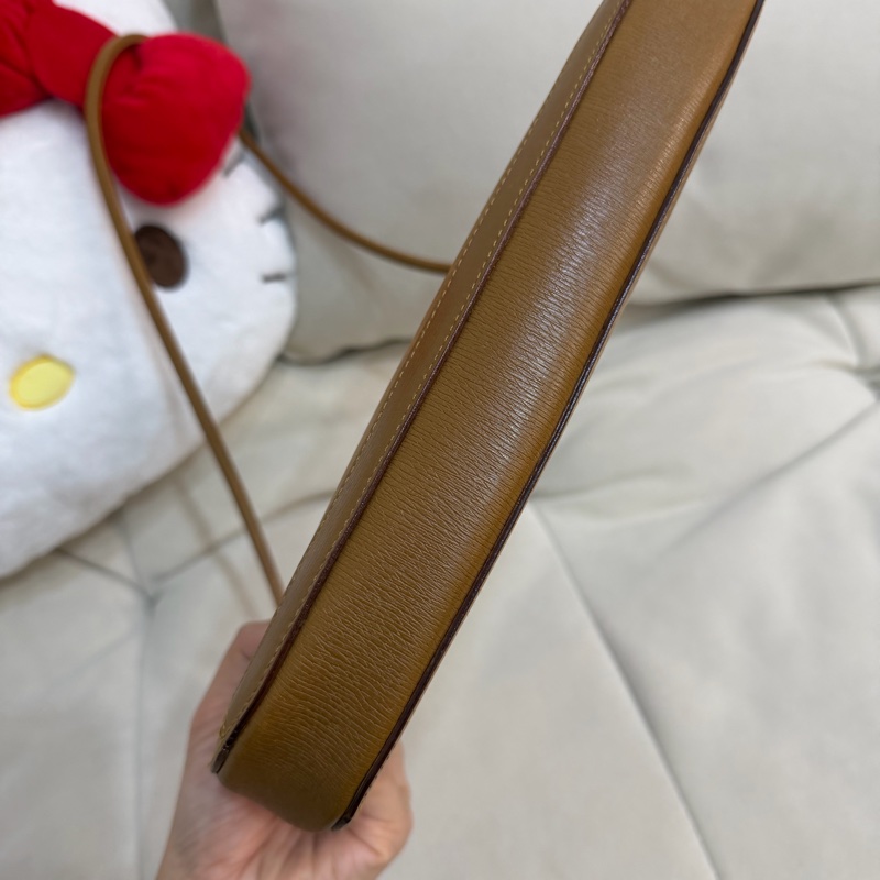 Gucci G扣 古董 中古 單肩包 焦糖色-4