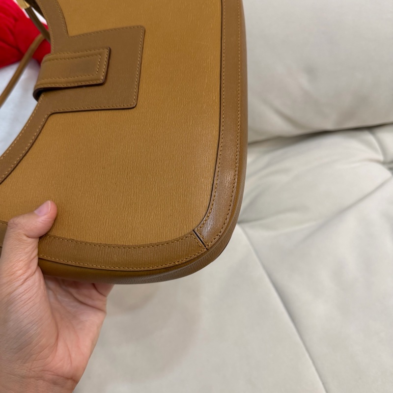 Gucci G扣 古董 中古 單肩包 焦糖色-5