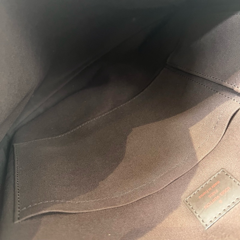 LV/路易威登 棕色棋盤格翻蓋郵差包-5