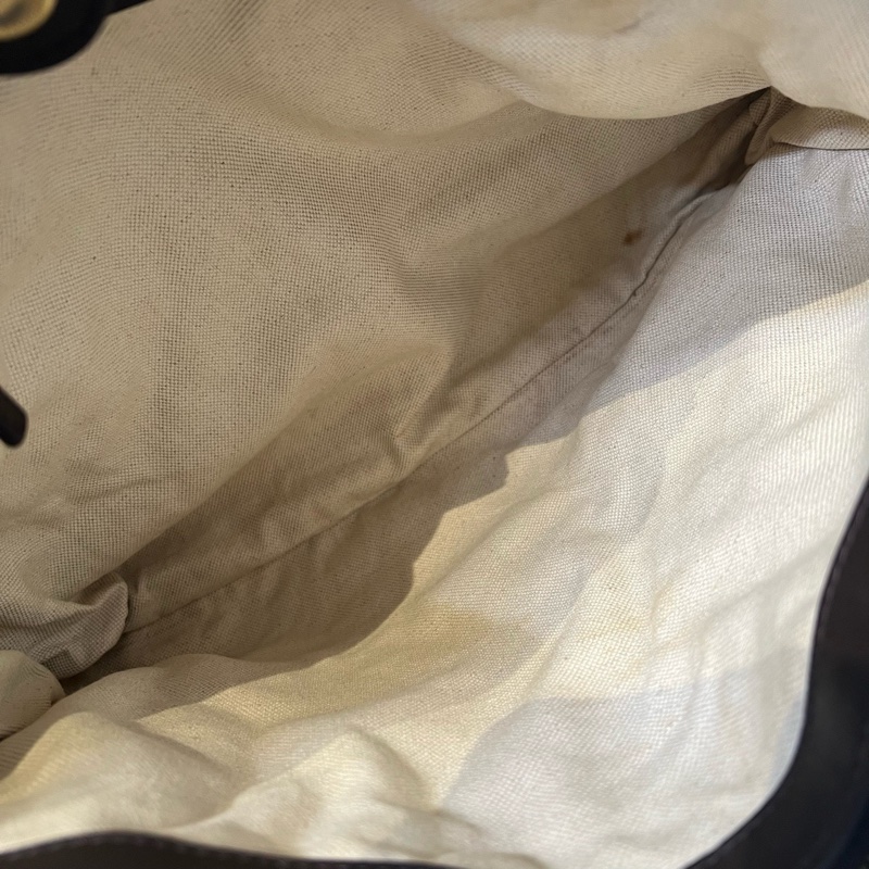 Gucci/古馳 棕色雙G老花托特包 手提包-6