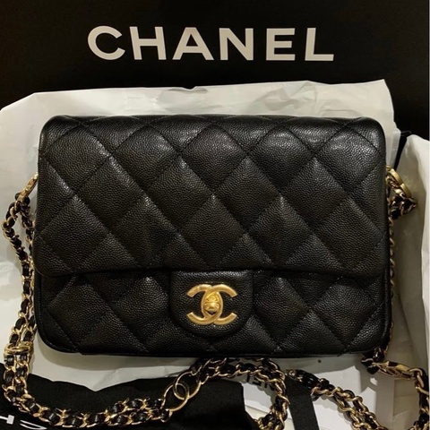 CHANEL 23C荔枝雙鏈條Mini CF 👑