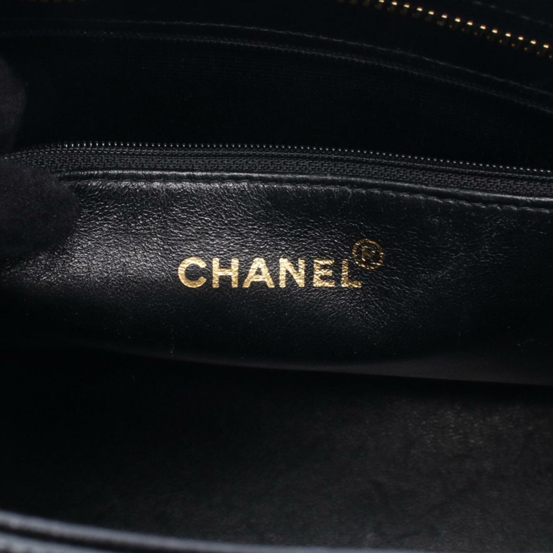 香奈兒復刻版托特包,手提包,魚子醬紋皮革(粒面小牛皮),女士,黑色,A01804-3