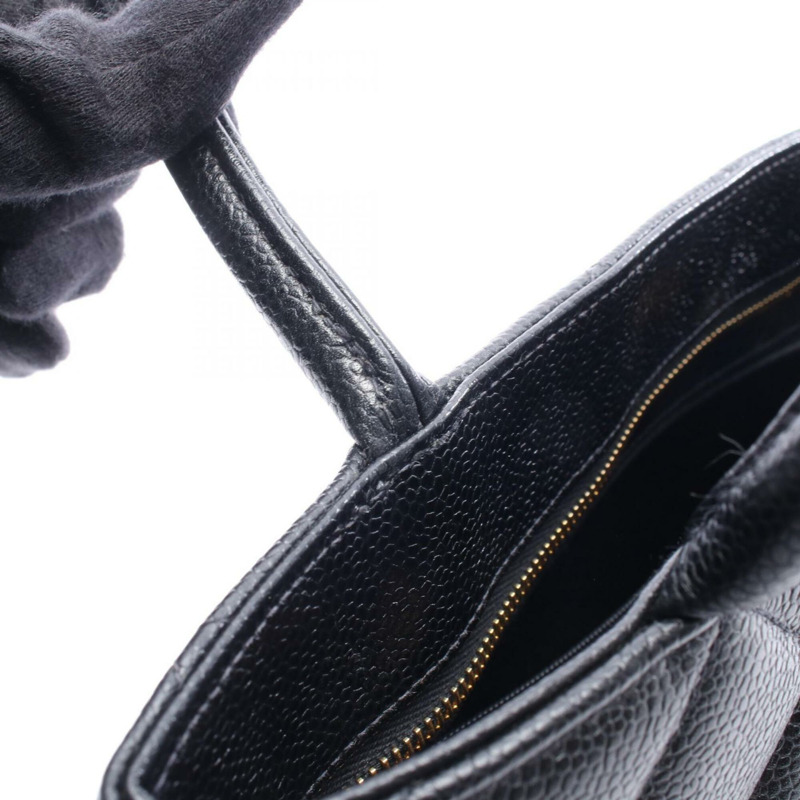 香奈兒復刻版托特包,手提包,魚子醬紋皮革(粒面小牛皮),女士,黑色,A01804-6