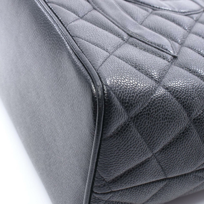 香奈兒復刻版托特包,手提包,魚子醬紋皮革(粒面小牛皮),女士,黑色,A01804-7