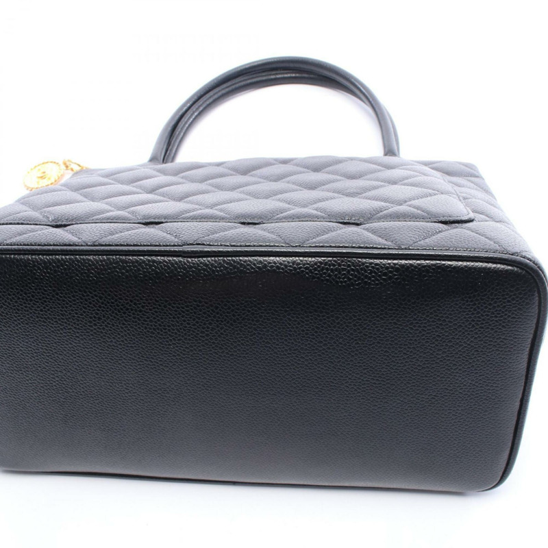 香奈兒復刻版托特包,手提包,魚子醬紋皮革(粒面小牛皮),女士,黑色,A01804-9