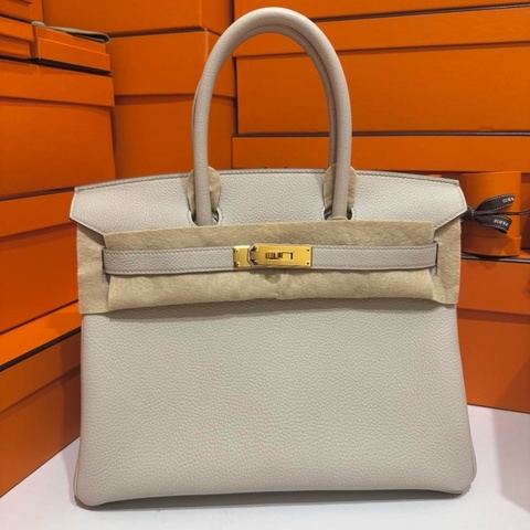 Hermes Birkin30 Togo 8L冰川白K 刻🤍 台灣購證正本