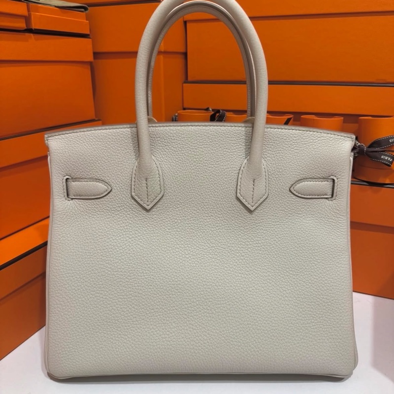 Hermes Birkin30 Togo 8L冰川白K 刻🤍 台灣購證正本-2